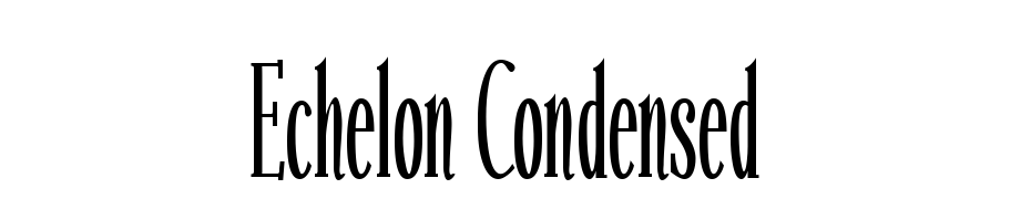 Echelon Condensed Yazı tipi ücretsiz indir